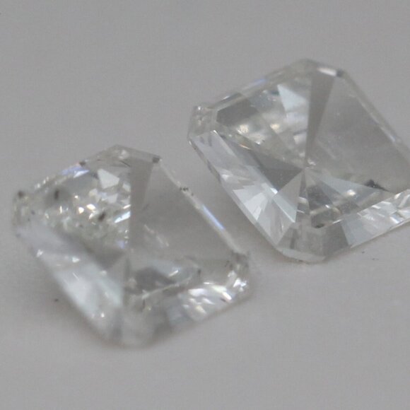 Asscher Diamond Studs 14K Yellow Gold (0.87 Ct H Vs2 Si1) C54200050 - Picture 6 of 6